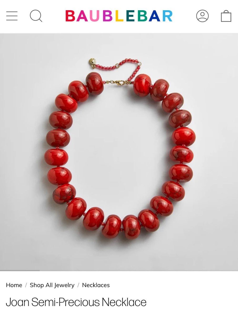 BaubleBar Joan Semi-Precious Necklace